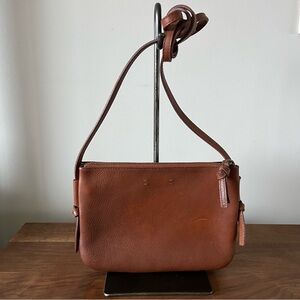 Madewell The Knotted Crossbody Bag Genuine Leather in Tan